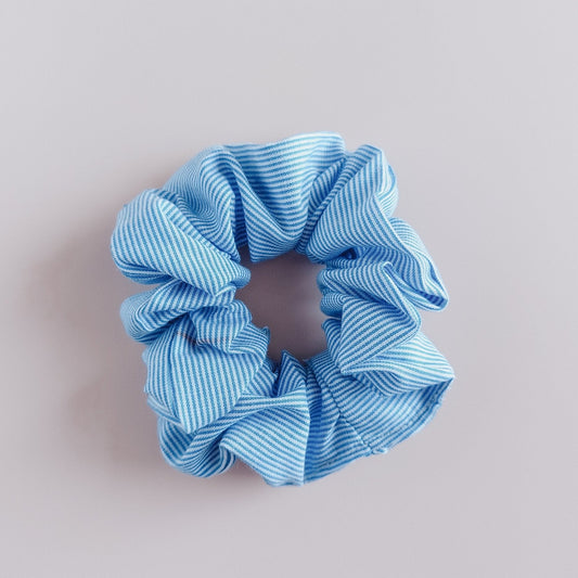 Scrunchie | Blue Microstripes | Cotton