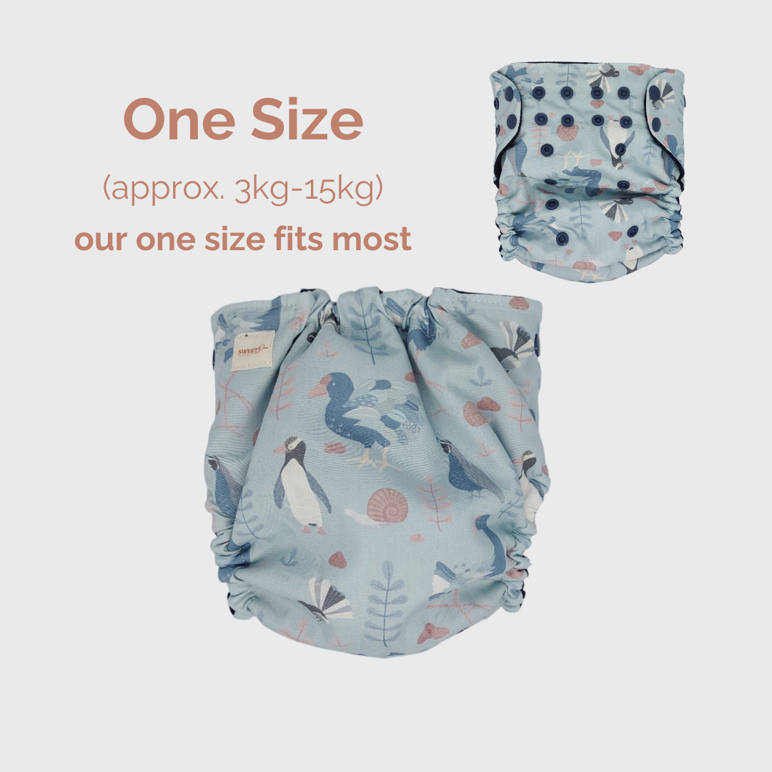 OSFM (one size fits most) - Wool Diaper Cover