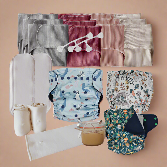 Wool diaper bundle for part-time use